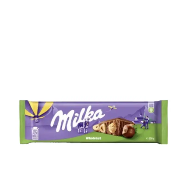 Alpine milk chocolate with whole hazelnuts 250 gr