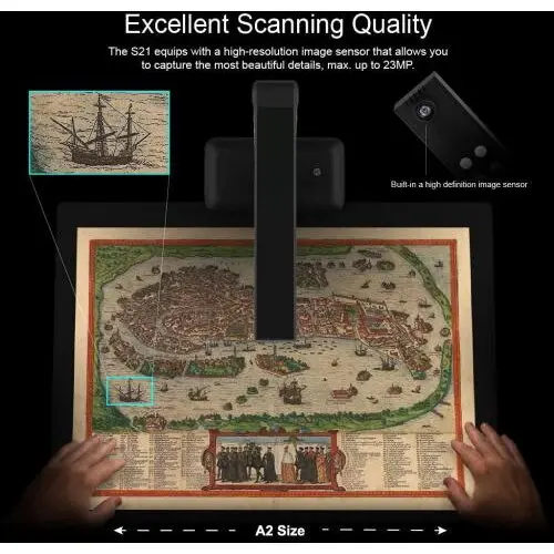 Altele S21 - A2 Overhead-Scanner Large Format for Book & Documents
