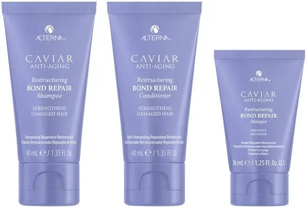Alterna Caviar Restructuring Bond Repair Set - Șampon, balsam și mască, 2 х 40 + 36 ml