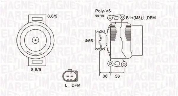 Alternator (12V, 120A) AUDI A4, A6; SEAT EXEO, EXEO ST 1.6 1.8 2.0 intre 2000-2010