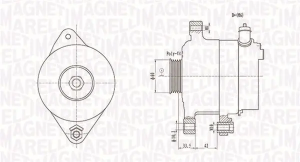 Alternator (12V, 90A) TOYOTA YARIS, YARIS VERSO 1.3 1.5 intre 1999-2005