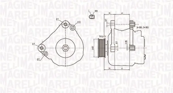 Alternator (12V, 90A) VW LT 28-35 II, LT 28-46 II, TRANSPORTER IV 2.5 2.5D 2.8 intr 1990-2006