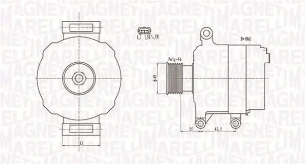 Alternator (14V, 105A) MINI (R50, R53), (R52) 1.6 intre 2002-2007