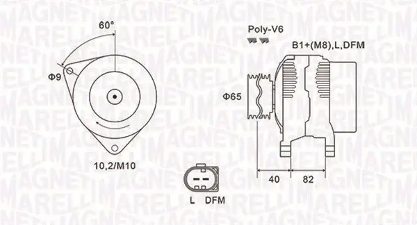 Alternator (14V, 140A) potrivit AUDI A4 B6, A4 B7, A6 C5, ALLROAD C5; SKODA SUPERB I; VW PASSAT B5.5 2.4-3.0 02.00-03.08