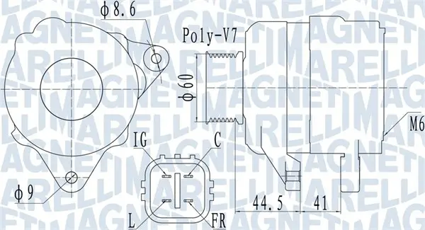 Alternator (14V, 90A) potrivit HONDA CIVIC IX, CIVIC VIII, FR-V 1.8 09.05-