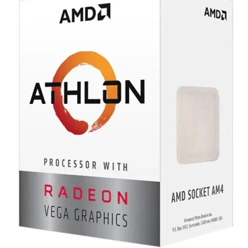 AMD AMD CPU Desktop 2C/4T Athlon 3000G (3.5GHz,5MB,35W,AM4) box, with Radeon Vega 3 Graphics