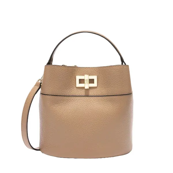 Amelia mini bucket bag toffee