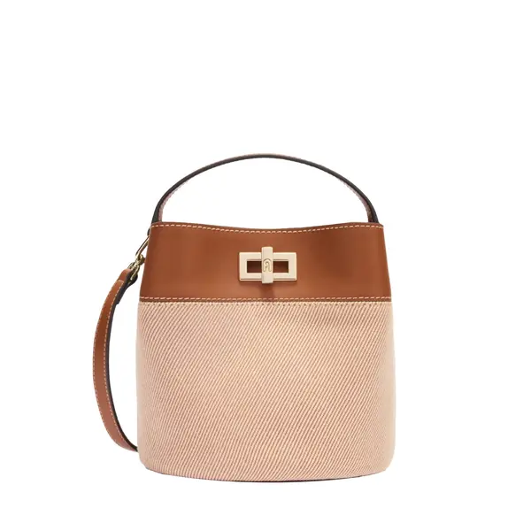 Amelia mini bucket bag toni cognac