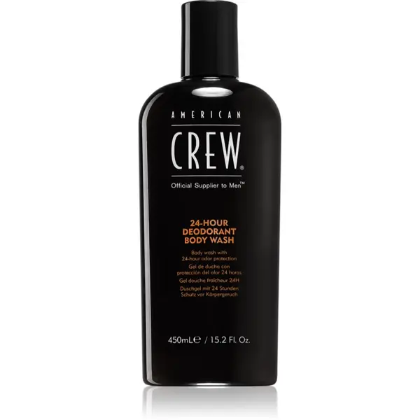 American Crew Body 24-Hour Deodorant Body Wash Gel de dus cu efect de deodorante 24 de ore 450 ml