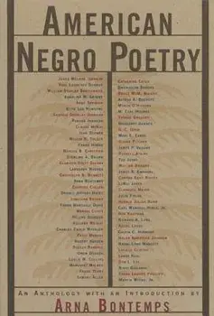 American Negro Poetry: An Anthology, Paperback/Arna Wendell Bontemps