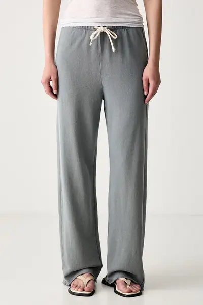 American Vintage pantaloni de trening pentru femei din bumbac