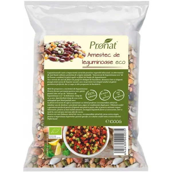 Amestec de Leguminoase Bio, 1000 g, Pronat