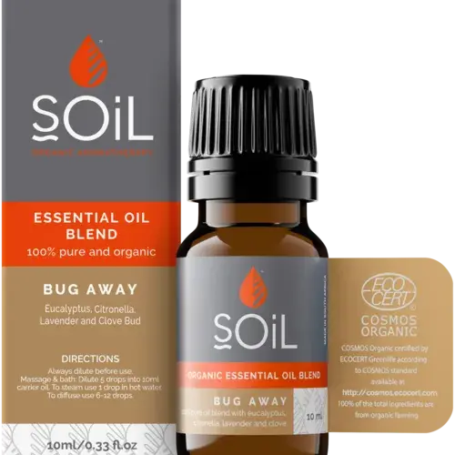 Amestec de Uleiuri Esențiale Anti-Insecte Pure 100% Organice ECOCERT 10 ml | SOiL