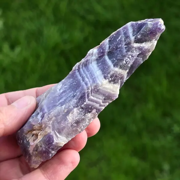 Ametist chevron piatra bruta/ varf m11