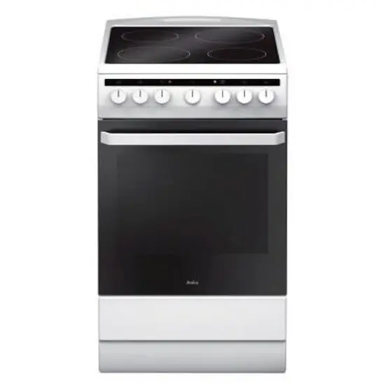 AMICA Aragaz Amica, 58CE1.30HMsQ (W), Alb, vitroceramica, electric, 50 cm