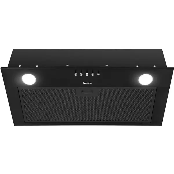 AMICA Hota total incorporabila Amica OMC6241B, putere absorbtie 182 mc/h, 1 motor, 59.8 cm, Negru