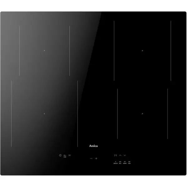 AMICA Plita cu Inductie Amica PIM6540PHTUN 3.0, 59 cm, 4 Zone, Touch Control, Functie Booster, Timer, Negru