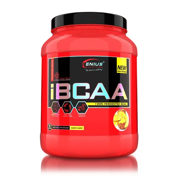 Aminoacizi cu aroma de ananas IBCAA, 450g, Genius Nutrition