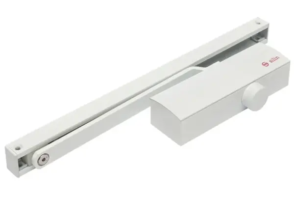 Amortizor hidraulic cu sina pentru usi de 40-65kg Alb cu blocare SA-8023W