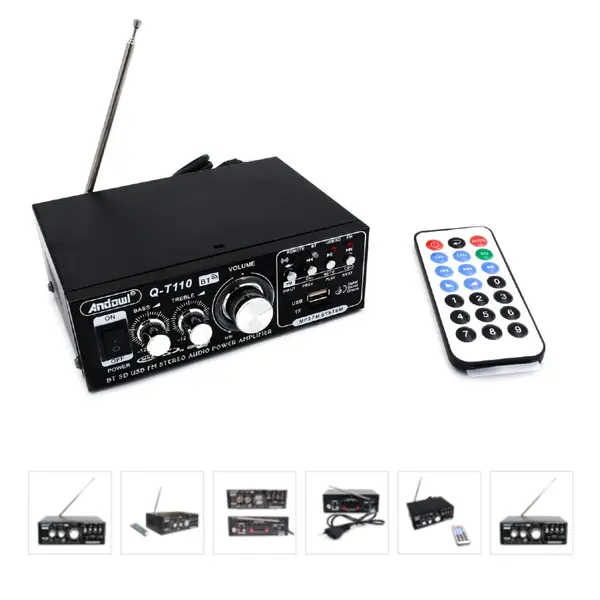 Amplificator Karaoke Bluetooth, card SD, MP3 FM USB