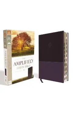 Amplified Study Bible, Imitation Leather, Purple, Indexed - Zondervan