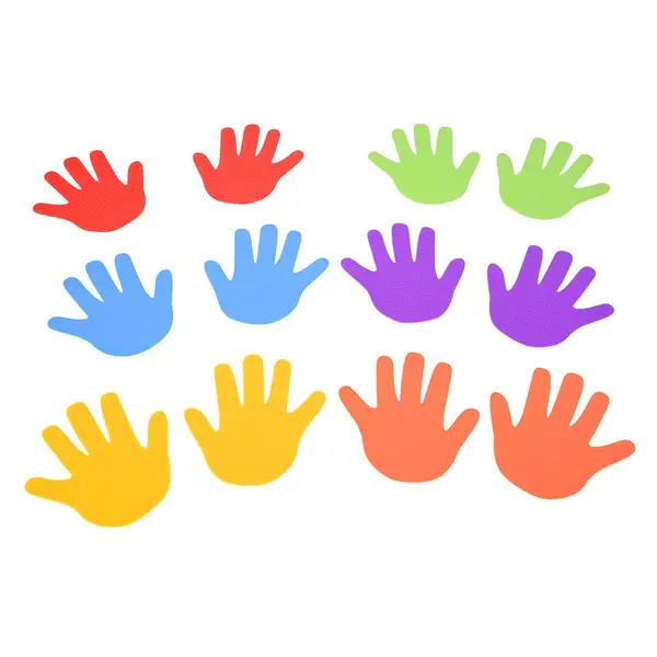 Amprente de maini, set 12 bucati, Edx Education multicolor