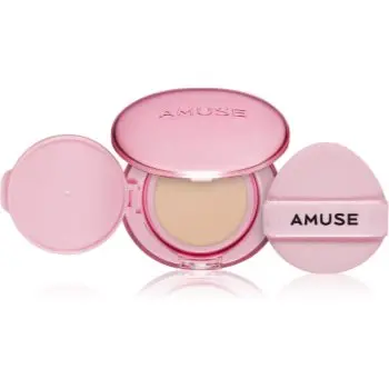 AMUSE Dew Power Vegan Cushion burete cu machiaj de lungă durată pentru strălucirea și netezirea pielii