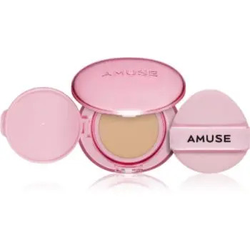 AMUSE Dew Power Vegan Cushion burete cu machiaj de lungă durată pentru strălucirea și netezirea pielii