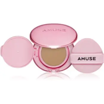 AMUSE Dew Power Vegan Cushion burete cu machiaj de lungă durată pentru strălucirea și netezirea pielii