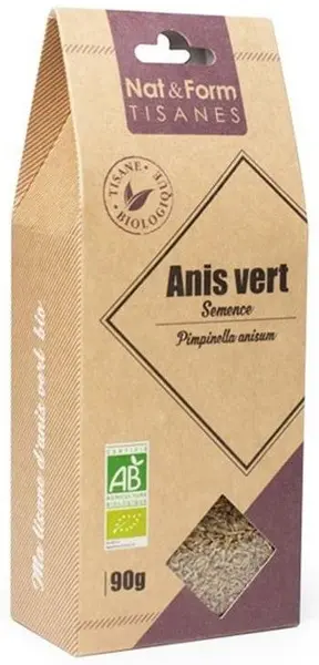 Anason verde bio, semințe, 90 g, Nat&Form