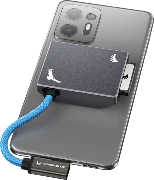 Angelbird Kondor Blue CFexpress B Recording Module (MagSafe Compatible External) Space Gray, Card reader cu MagSafe