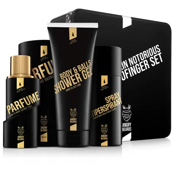 Angry Beards Fakin Notorious Urban Twofinger Set set cadou pentru barbati