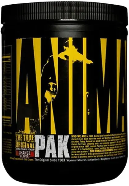 Animal Pak Powder, portocală, 388 g, Universal
