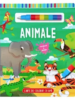Animale. Carte de colorat cu apa/***