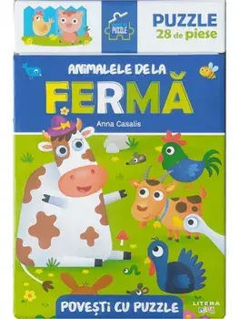 Animalele de la ferma. Povesti cu puzzle/***