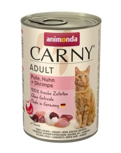 ANIMONDA Carny Adult curcan, pui și creveți 400 gr