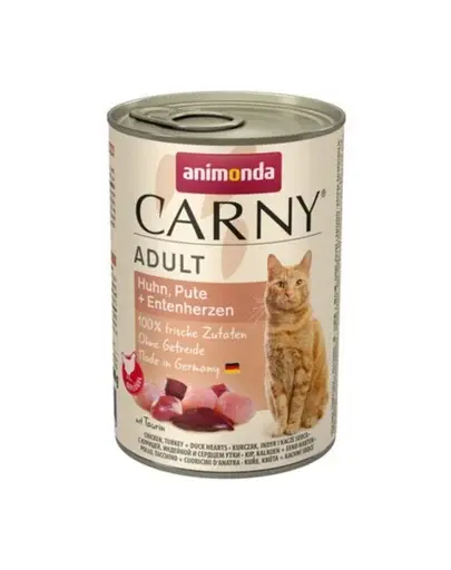 ANIMONDA Carny Adult pui, inimi de curcan și rață 400 gr
