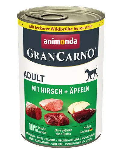 ANIMONDA GranCarno Adult Hrana umeda cu vanat si mar, caini adulti 6x400 g