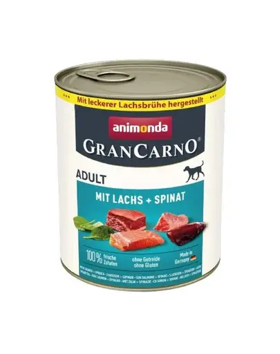 ANIMONDA GranCarno Adult somon si spanac 800g pentru caini