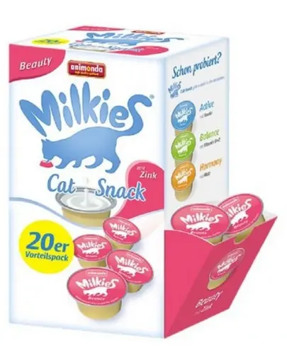 ANIMONDA Milkies Beauty lapte pentru pisici cu zinc 20x15 g