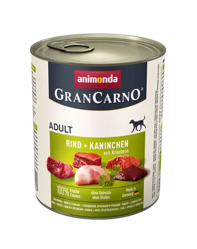 ANIMONDA vită și iepure cu ierburi 800 g