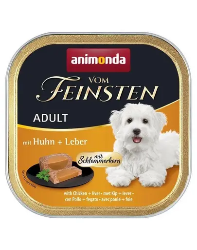 ANIMONDA Vom Feinsten Gourmet Centre Adult cu pui și ficat 150 g pate pentru câini
