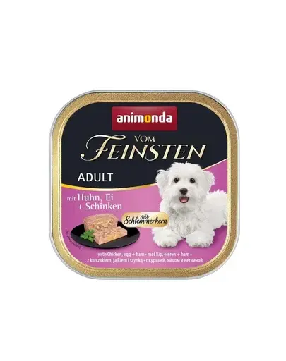 ANIMONDA Vom Feinsten Pate pentru caini 150g pui, oua si sunca