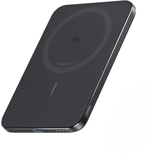 Anker Baterie externa wireless Anker Nano MagSafe, 5.000 mAh, Ultra-Slim, 15W, compatibil MagSafe, Negru