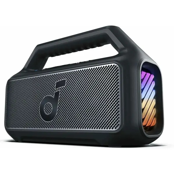 Anker Boxa portabila Anker Soundcore Boom 2, 80W, BassUp 2.0, IPX7, Lumini RGB, Bluetooth 5.3, Negru