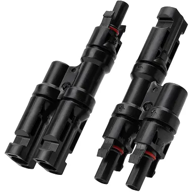 Anker Cablu conector de incarcare solara Anker Solix MC4 cu 2 porturi, Negru