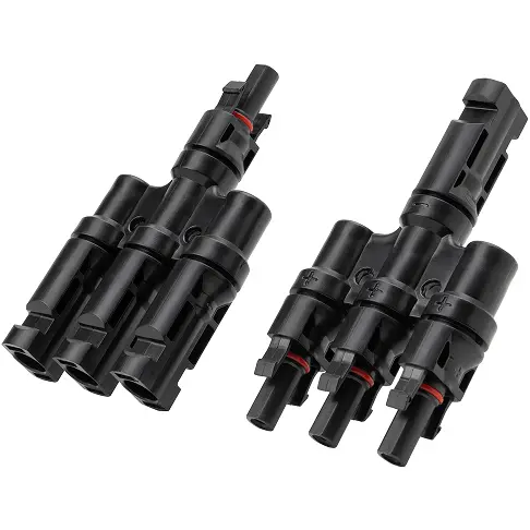 Anker Cablu Conector Solar Anker SOLIX MC4 3-Port Solar Charging Connector, 3 porturi, 30A, Negru