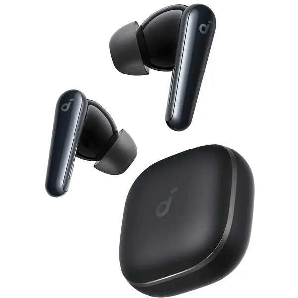 Anker Casti True Wireless Anker SoundCore Liberty 5, Active Noise Cancelling, Autonomie 48 ore, IP55, Dolby Audio, Bluetooth 5.4 Negru