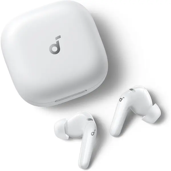 Anker Casti True Wireless Anker Soundcore R60i, ANC, Hi-Res Sound, Autonomie 50 ore, IP55, Bluetooth 6.1, Alb