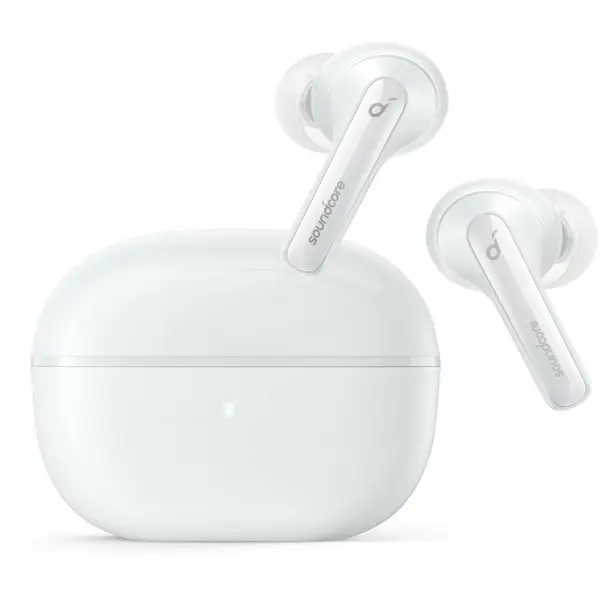 Anker Casti TWS Anker Soundcore Note 3i, tip butoni, utilizare multimedia, Bluetooth 5.2, 4 x mic, durata baterie pana la 36 ore, Noise cancelling, alb, A3983G22 - 0194644131791